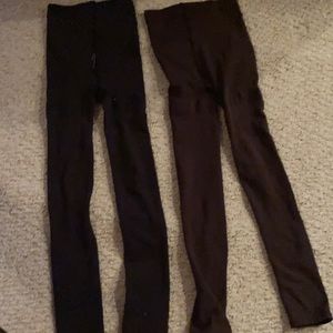 Tight very soft leggings black and brown